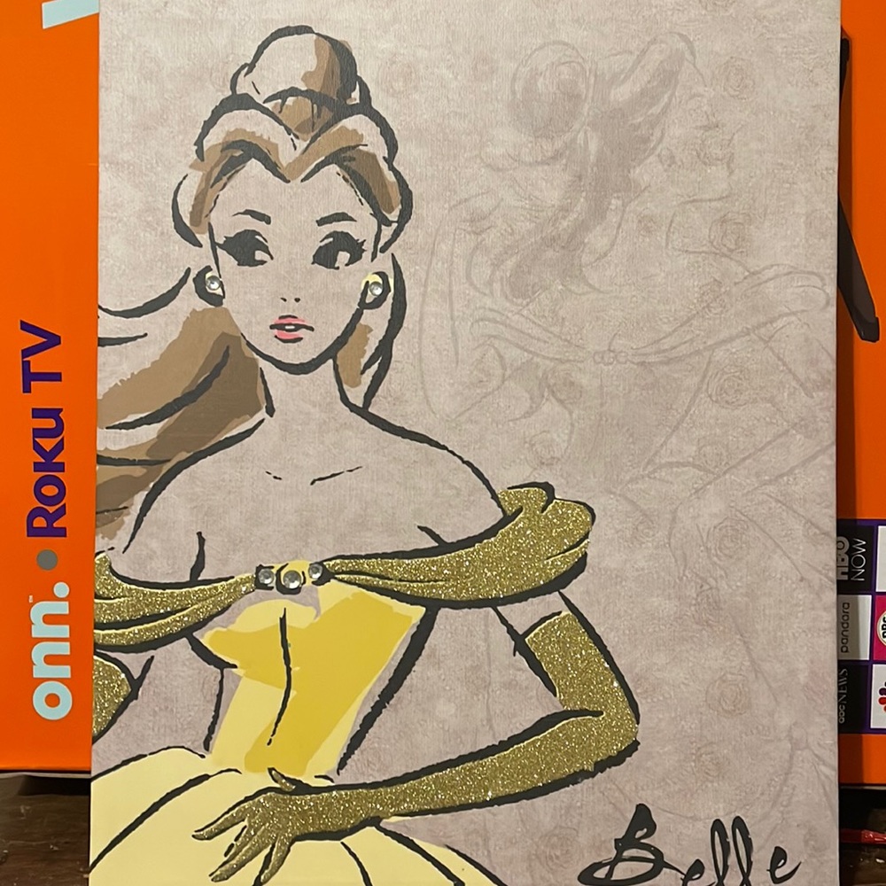 Disney Belle picture (size 16” by 20”)